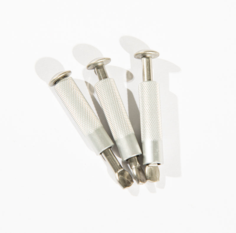 Intrekbare RVS pitons met 10mm aansluiting - per stuk